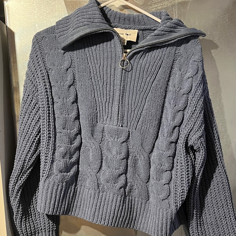 Sweater with half zipper    Great condition